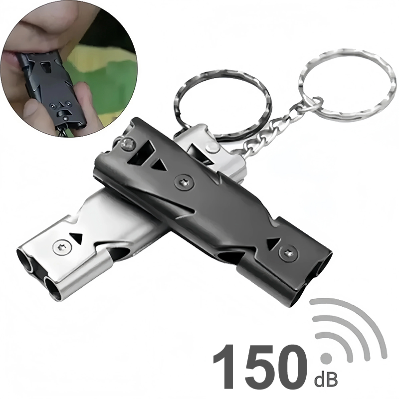Outdoor Camping Youtube - Portable Survival Whistle Keychain–High Decibel,Emergency Whistle