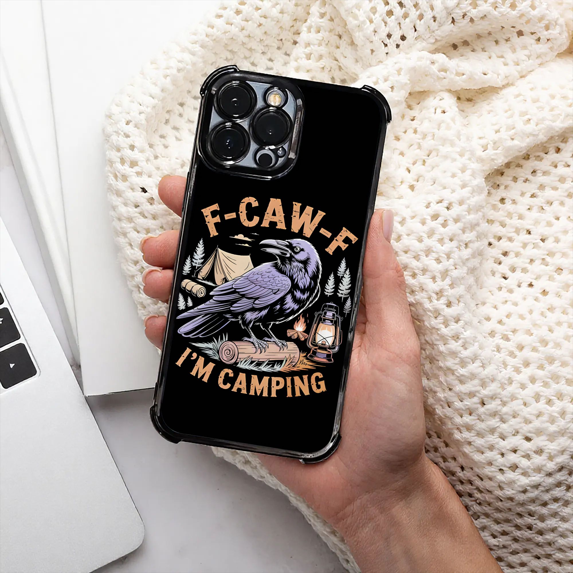 Outdoor Camping Adventure - Funny Raven F CAW F I'm