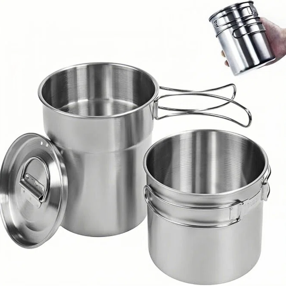 Outdoor Camping Kitchen Table - Foldable Camping Cups Mugs Camping Pot