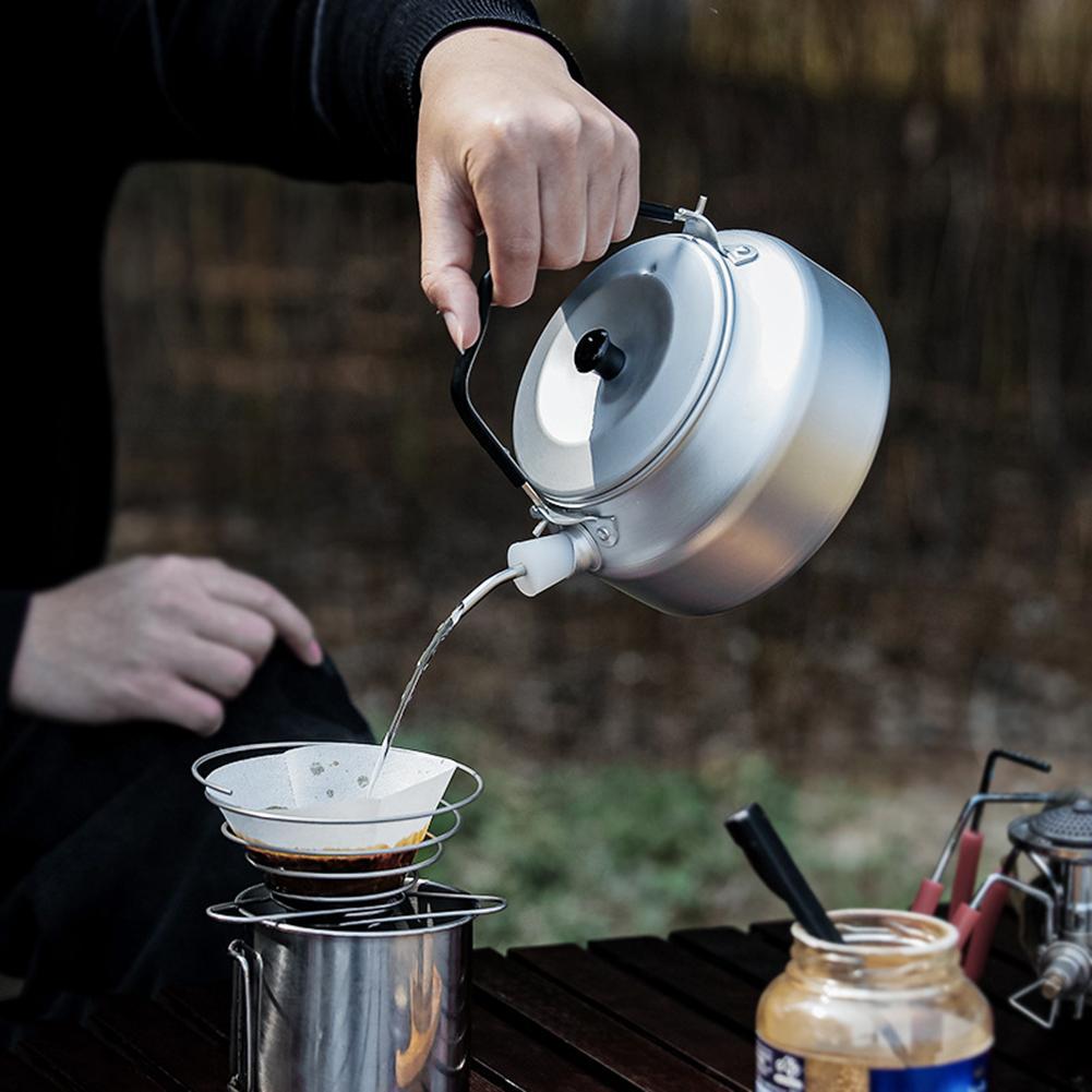 Outdoor Camping Kettle - 800ml Outdoor Portable Teapot Kettle with