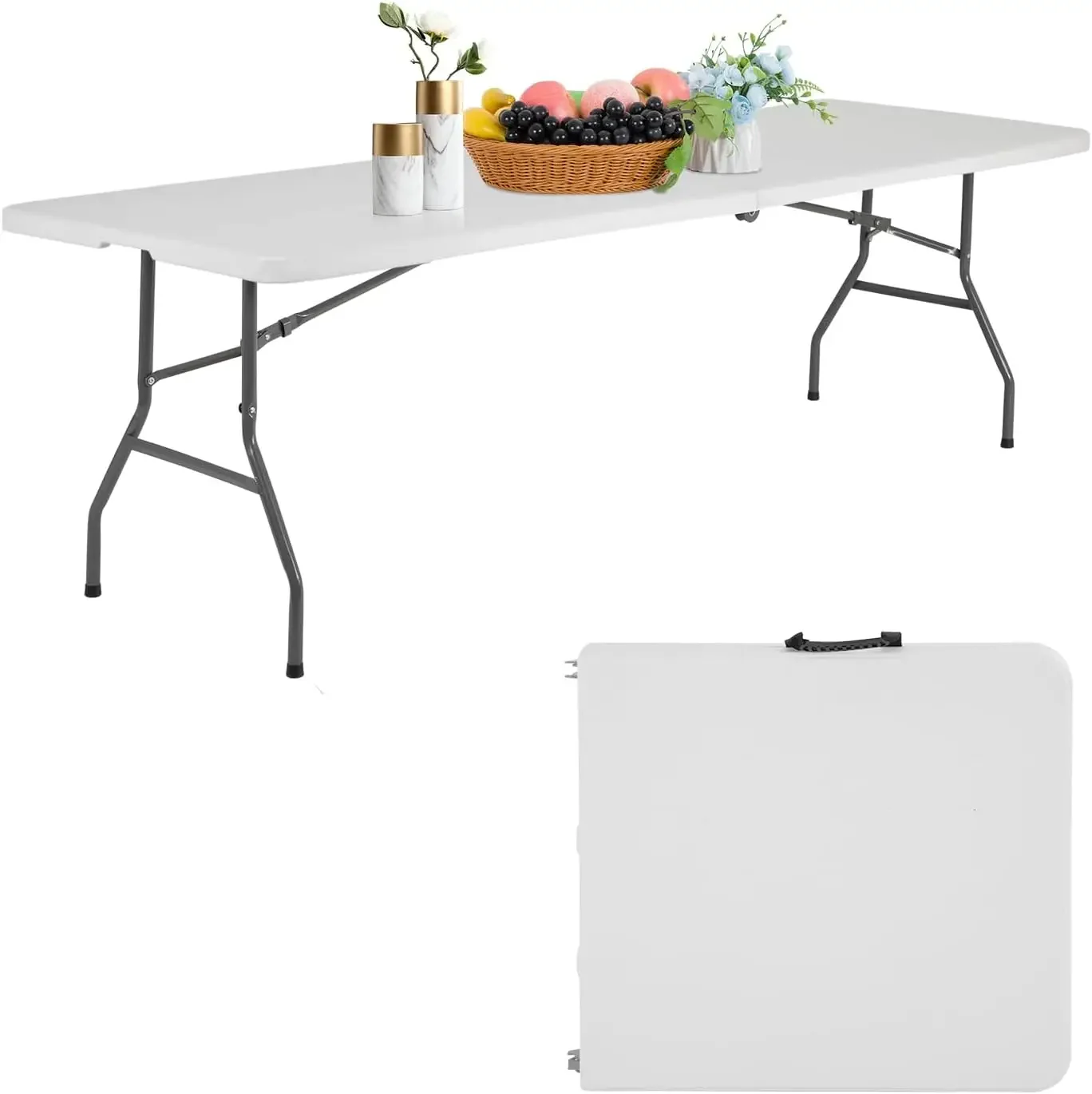 Outdoor Camping Quotes - 8 FT Folding Tables Plastic 6ft
