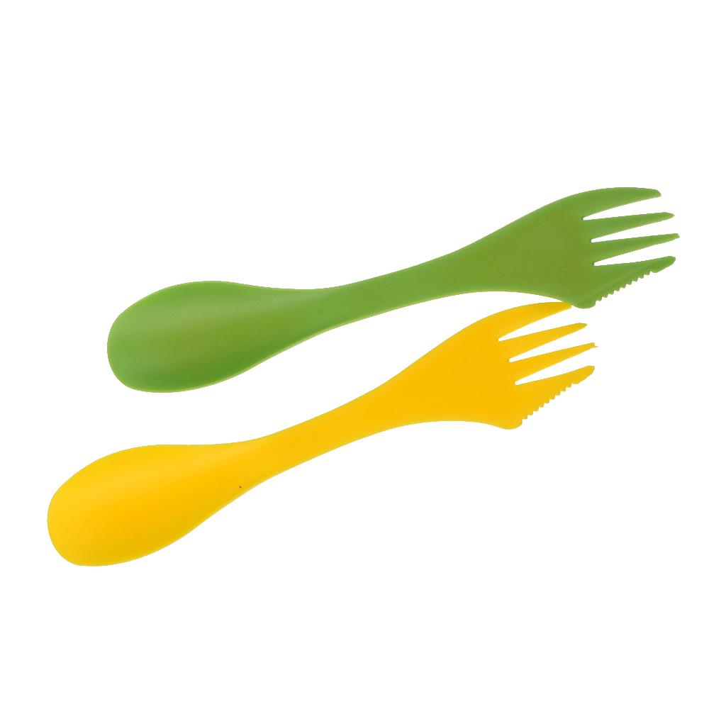 Outdoor Camping Kitchen Table - Multi-functional Camping Spork Fork Cutlery Set