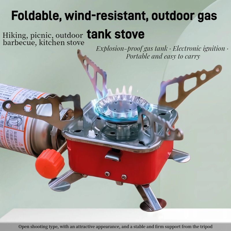 Outdoor Gas Camping Oven - Outdoor Mini Square Stove Camping Cooking