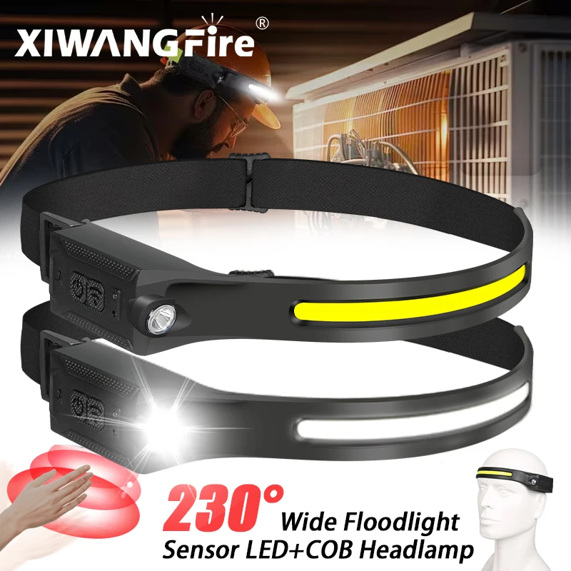 Outdoor Camping Adventure - Rechargeable LED Headlamp,3 Modes Adjustable Brightness