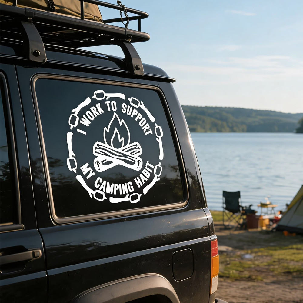 Funny Camping Quote Car Sticke - đánh giá và giá Outdoor Camping Quotes