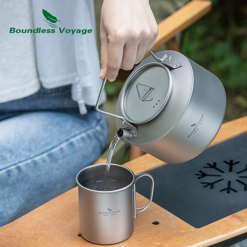 Boundless Voyage Titanium Kett - đánh giá và giá Outdoor Camping Kettle