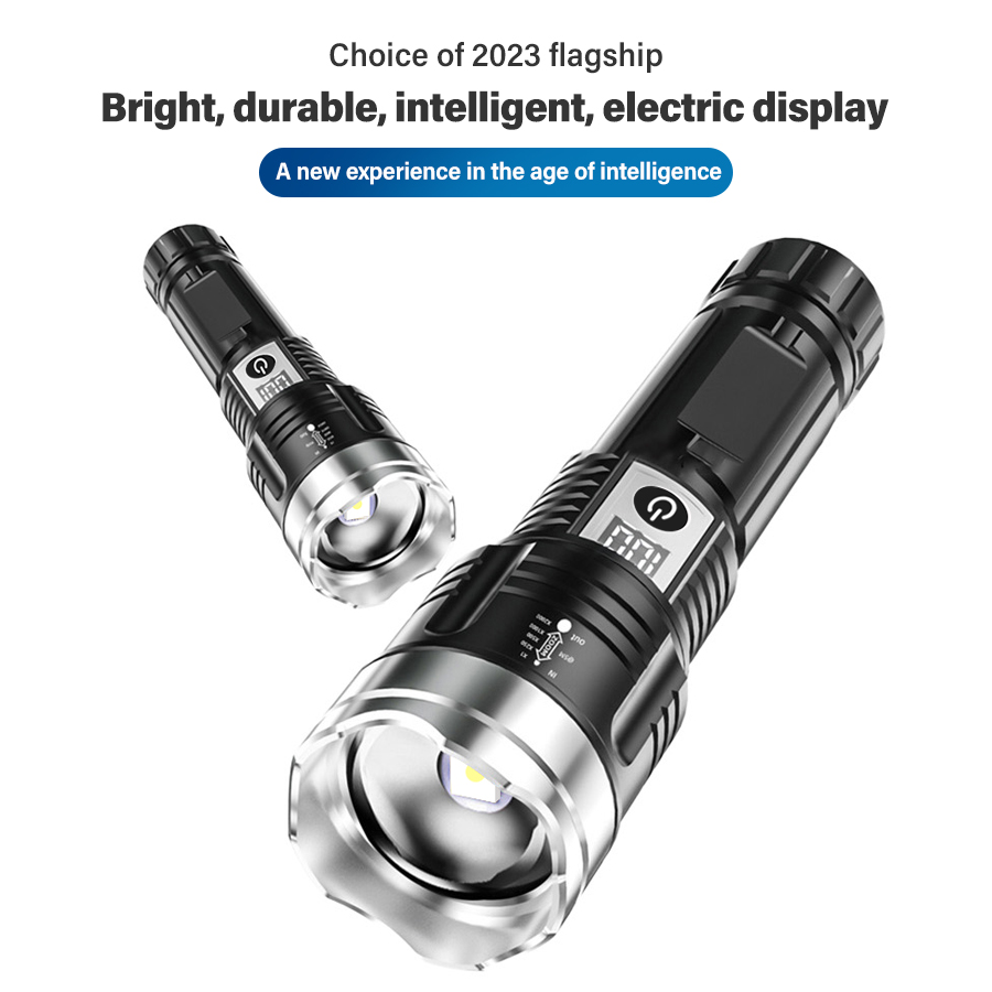 High Power 200000LM LED Flashl - đánh giá và giá Battery Outdoor Camping