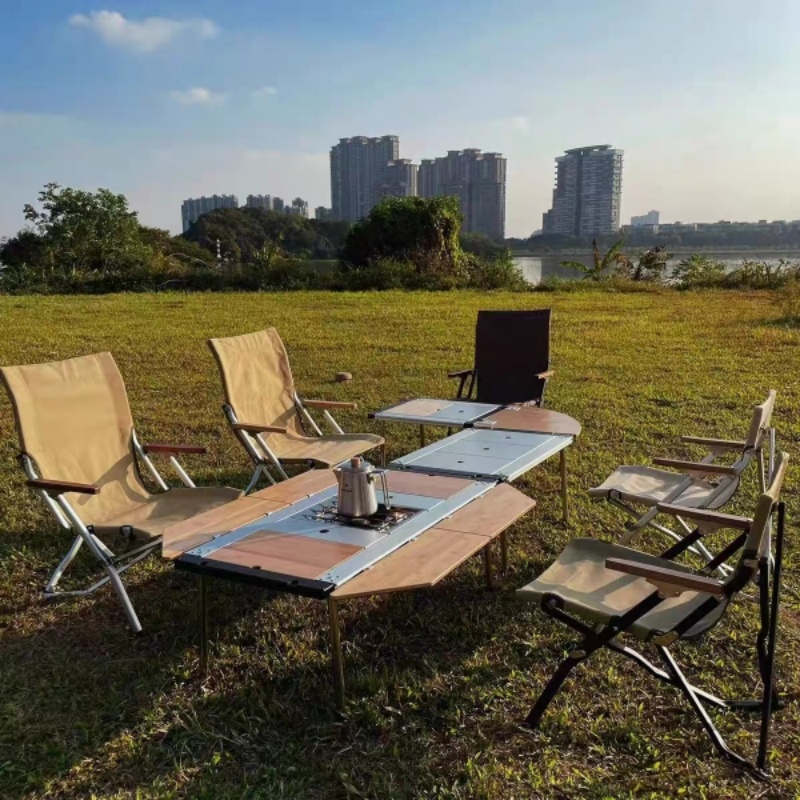 Tryhomy IGT Table Bamboo Exten - đánh giá và giá Outdoor Camping Kitchen Table