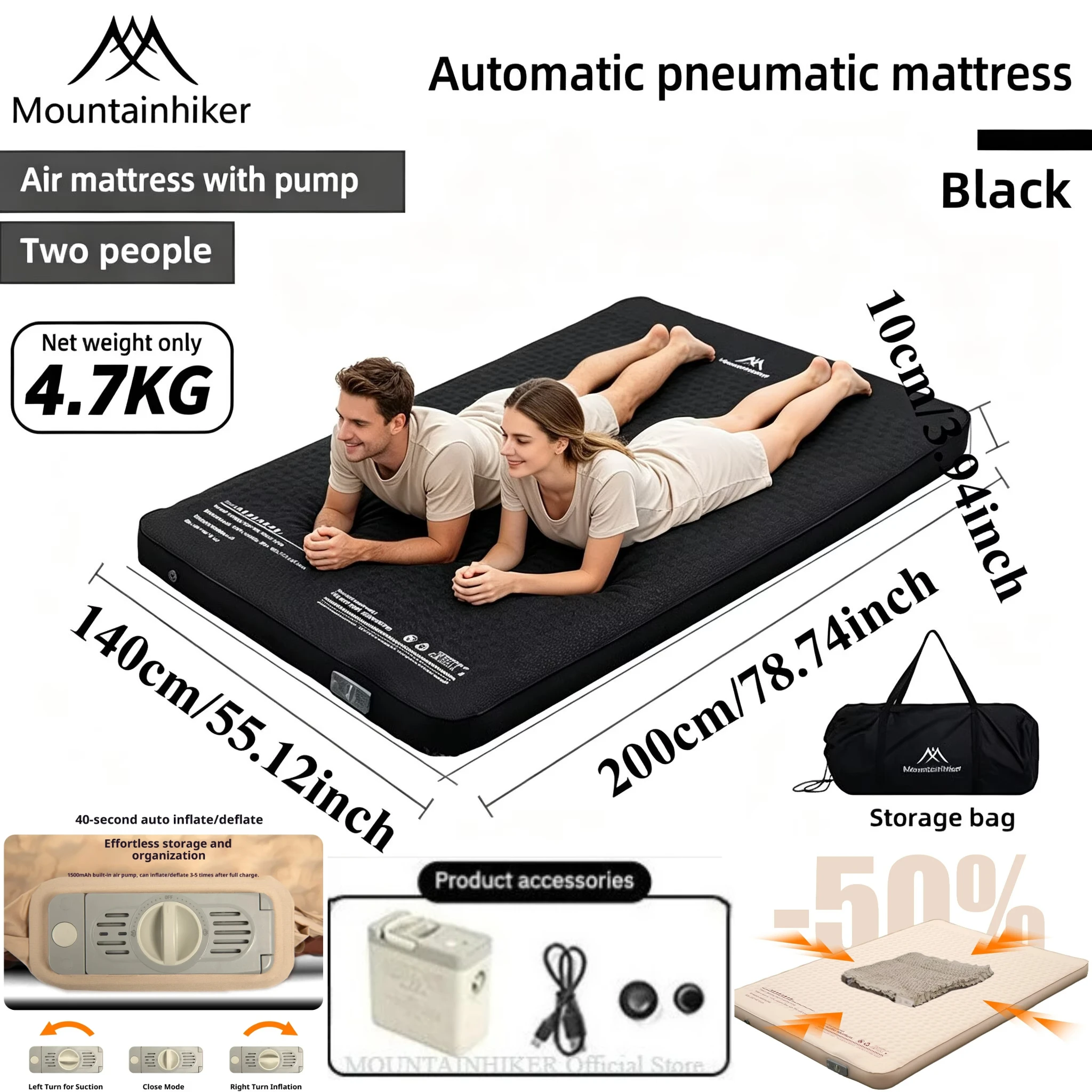 MOUNTAINHIKER Inflatable Mattr - đánh giá và giá Outdoor Camping Carpet