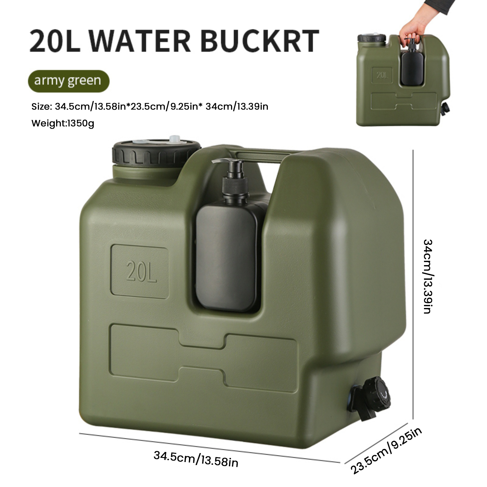 15/20L Portable Camping Water  - đánh giá và giá Outdoor Camping Kettle