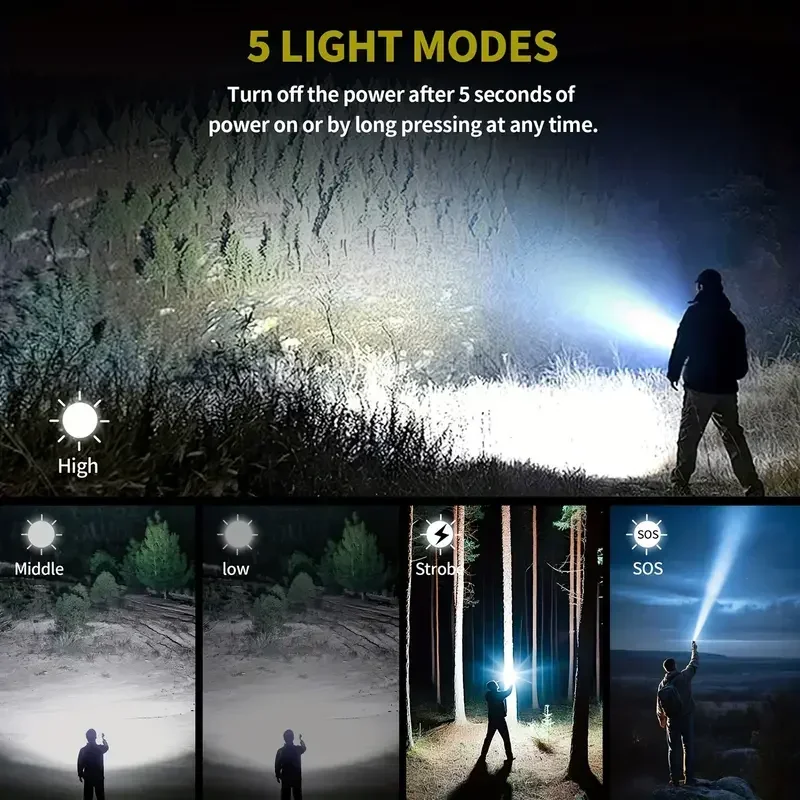 Ultra Powerful Flashlight Conc - đánh giá và giá Outdoor Camping Adventure