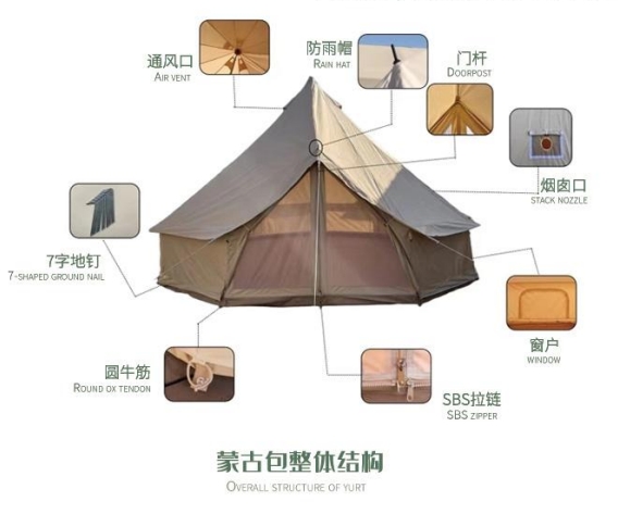 Hot Sale 3M/4M/5M/6M/7M Outdoo - đánh giá và giá Camping Zelt Outdoor