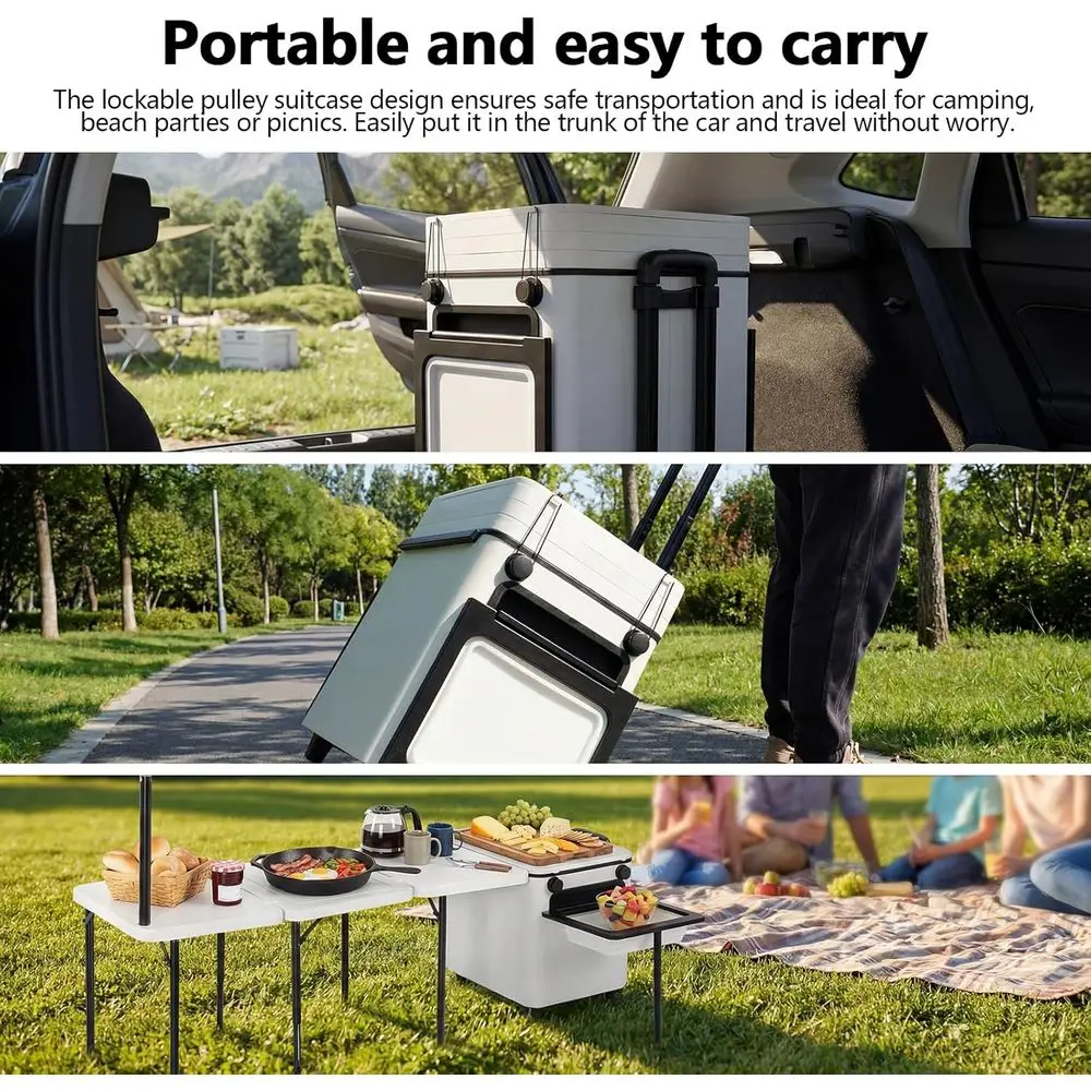 Portable Folding Outdoor Kitch - đánh giá và giá Outdoor Camping Kitchen Table