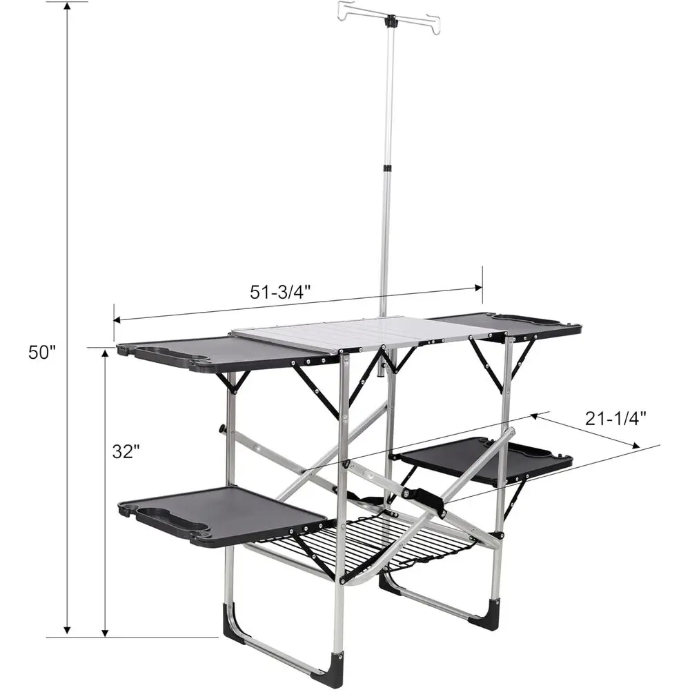 Portable Outdoor Kitchen Table - đánh giá và giá Outdoor Camping Kitchen Table