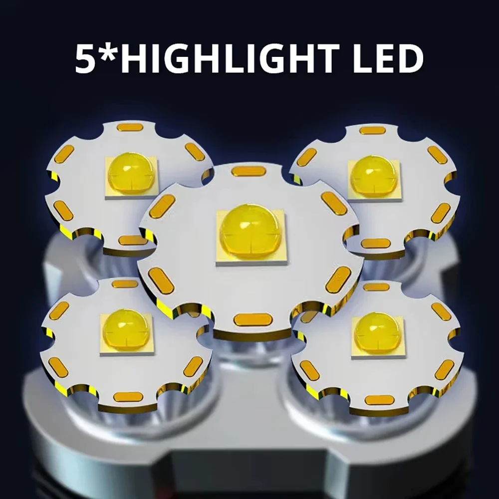 5 LED High Power Led Flashligh - đánh giá và giá Outdoor Camping Adventure