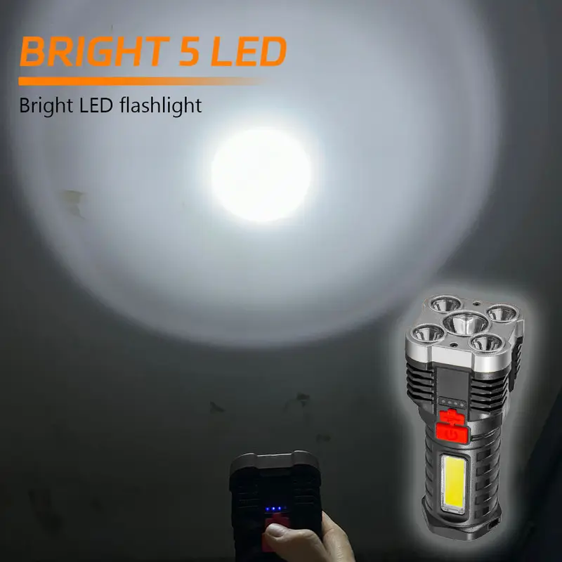 5 LED High Power Led Flashligh - đánh giá và giá Outdoor Camping Adventure