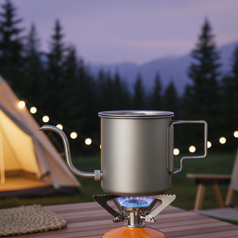 Pure Titanium Gooseneck Pour O - đánh giá và giá Outdoor Camping Kettle