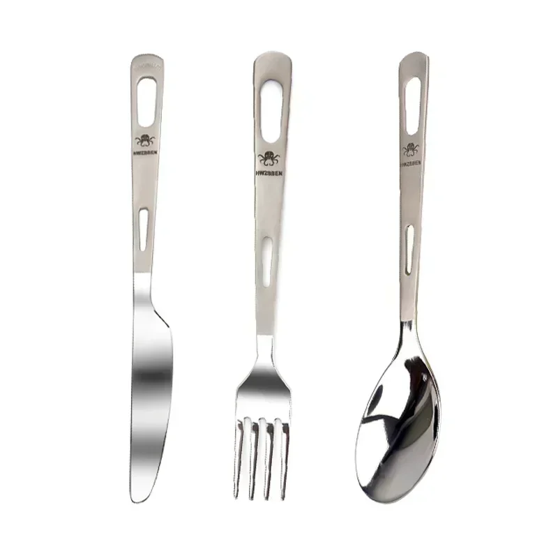 HWZBBEN Titanium Fork Spoon Kn - đánh giá và giá Outdoor Camping Kitchen Table