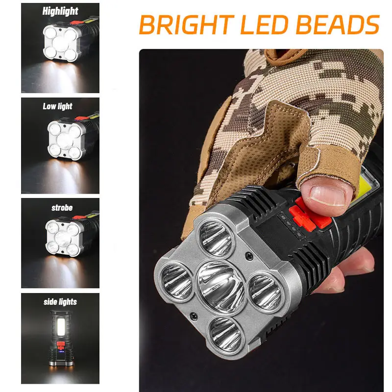 5 LED High Power Led Flashligh - đánh giá và giá Outdoor Camping Adventure