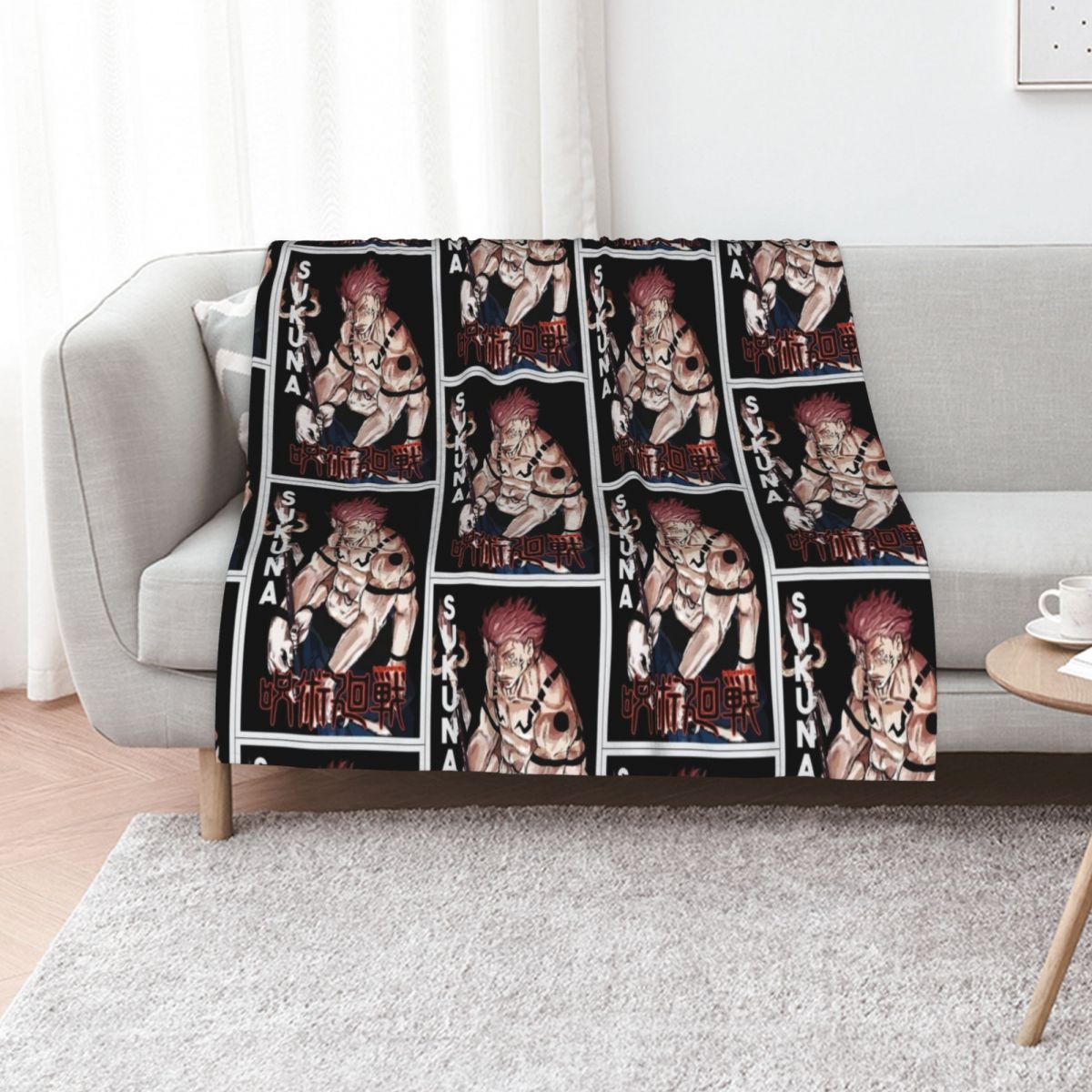 Sukuna , Anime Throw Blanket O - đánh giá và giá Outdoor Camping Anime