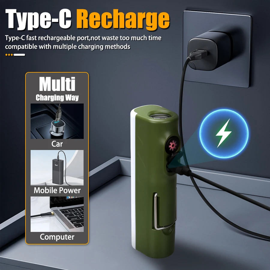 Rechargeable Handheld Flashlig - đánh giá và giá Battery Outdoor Camping