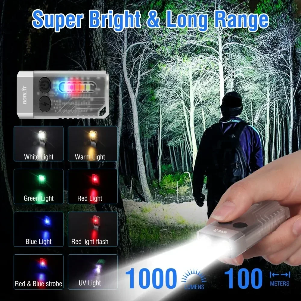 BORUiT V10 Keychain UV LED EDC - đánh giá và giá Outdoor Camping Adventure