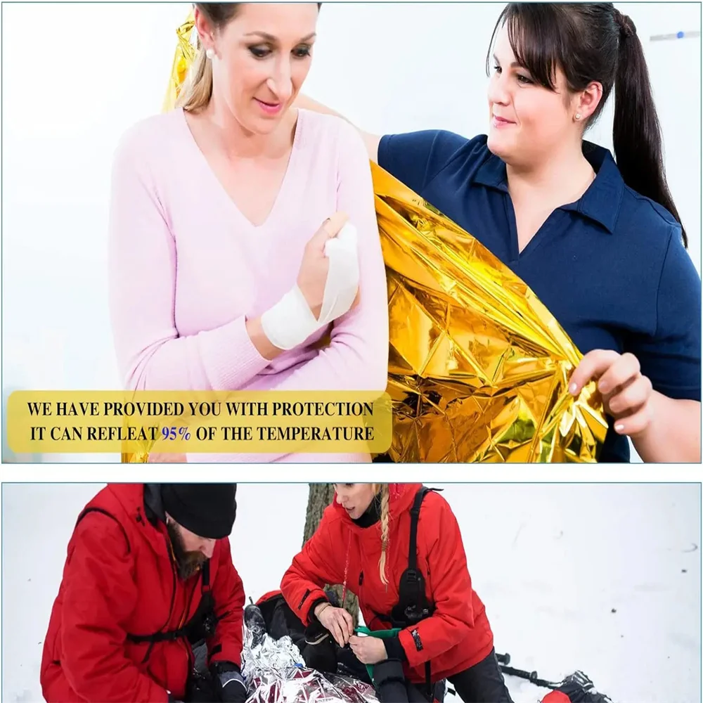 5Pcs Emergency Thermal Blanket - đánh giá và giá Outdoor Camping Carpet