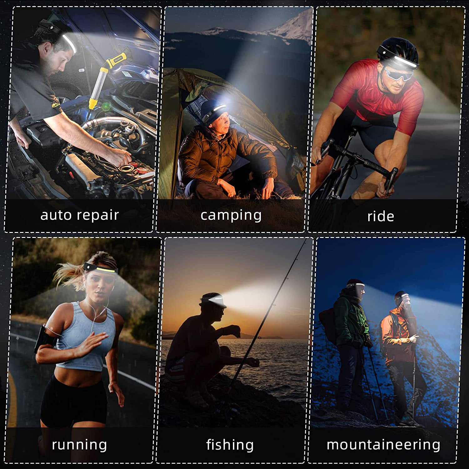 Sensor Headlamp LED Head Flash - đánh giá và giá Outdoor Camping Adventure