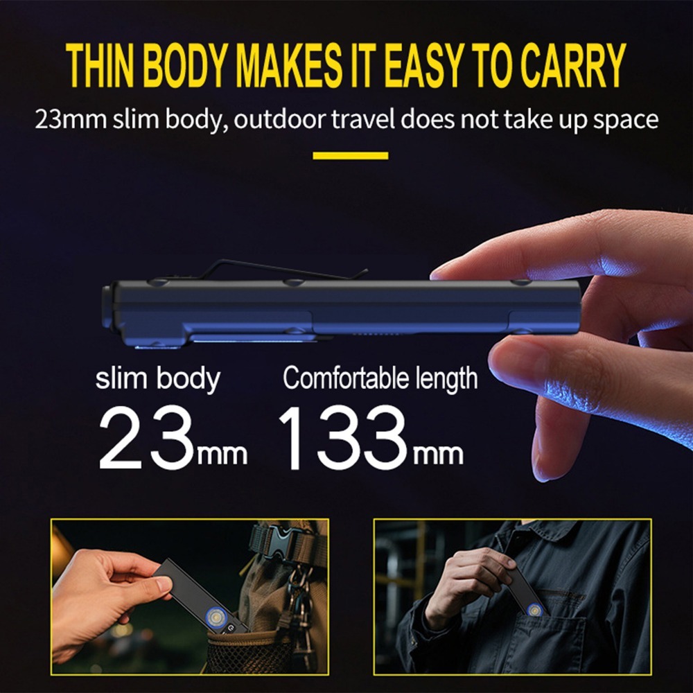 Ultra-Thin EDC Rechargeable LE - đánh giá và giá Outdoor Camping Adventure