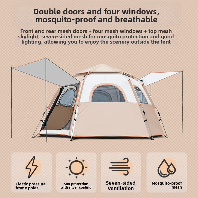 Custom Portable 5-8 Person Cam - đánh giá và giá Camping Zelt Outdoor