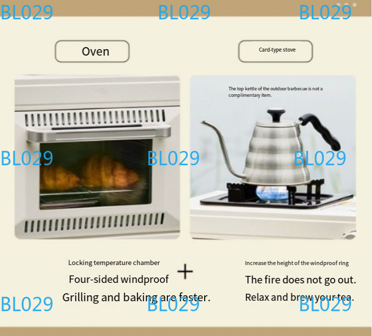 Portable small baking oven Hou - đánh giá và giá Outdoor Gas Camping Oven