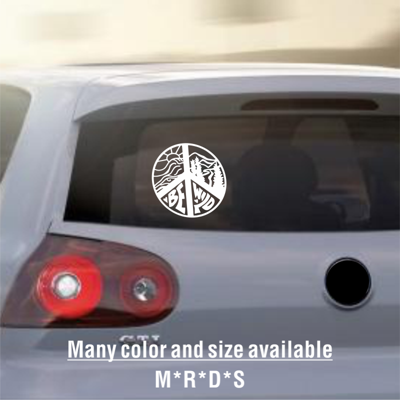 Peace Sign Camping Vinyl Car S - đánh giá và giá Outdoor Camping Quotes