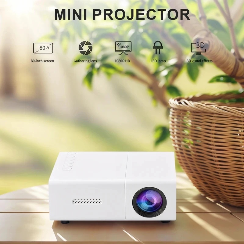 1080P LED Mini Projector with  - đánh giá và giá Outdoor Camping Movies