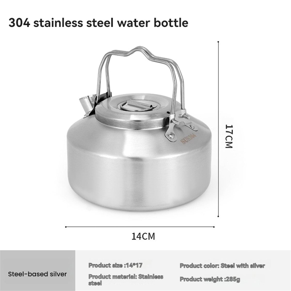 POPULAR-Stainless Steel Double - đánh giá và giá Outdoor Camping Kettle