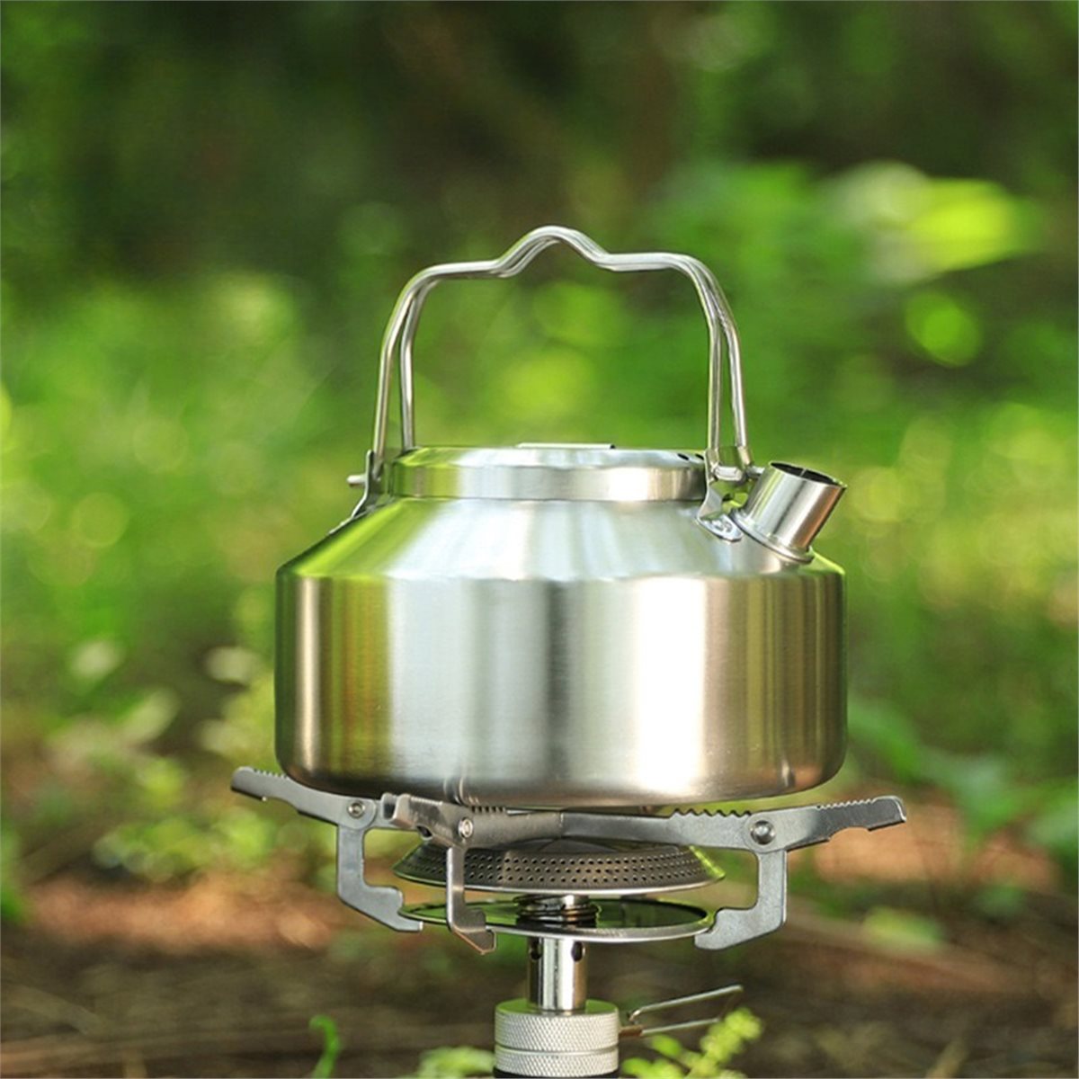 POPULAR-Stainless Steel Double - đánh giá và giá Outdoor Camping Kettle