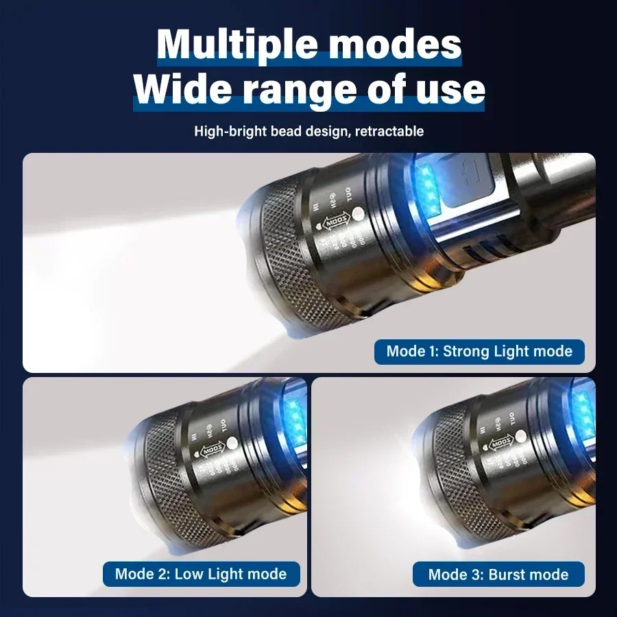 Tactical LED Flashlight 2000LM - đánh giá và giá Battery Outdoor Camping