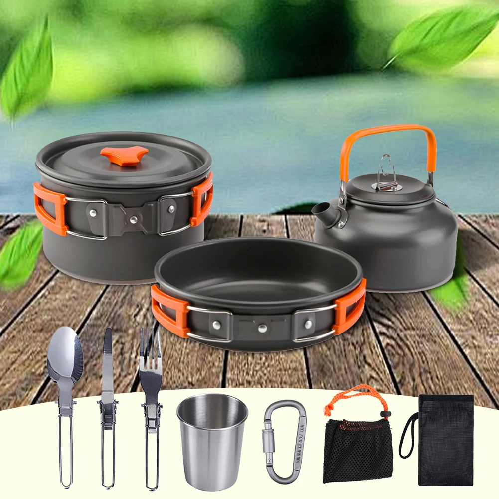 Camping Cookware Kit Kettle Po - đánh giá và giá Outdoor Camping Kettle