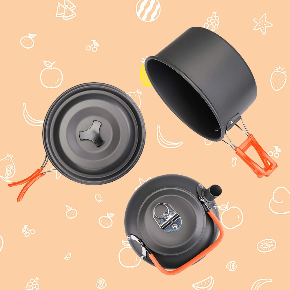 Camping Cookware Kit Kettle Po - đánh giá và giá Outdoor Camping Kettle