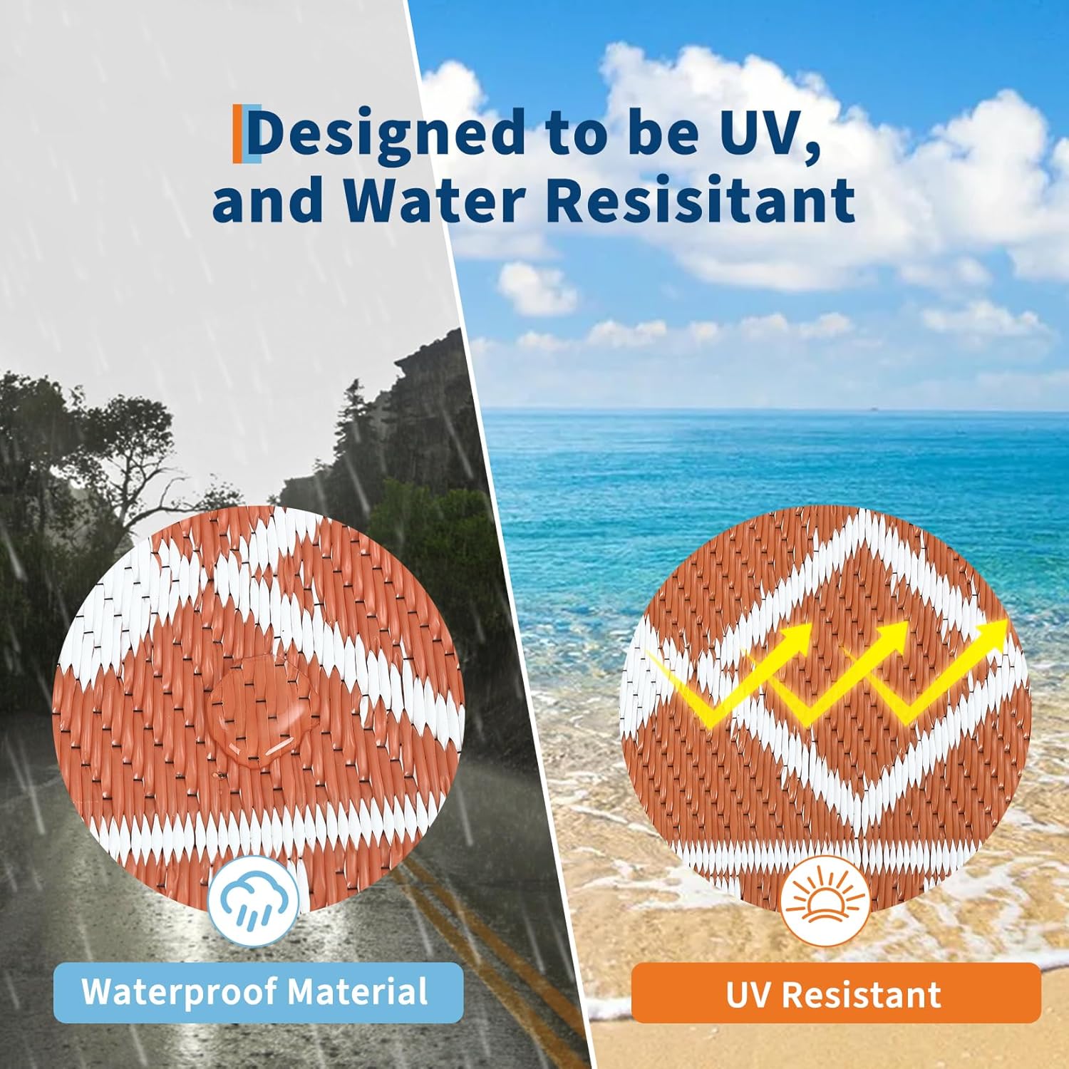 8x10 Waterproof Reversible Pla - đánh giá và giá Outdoor Camping Rugs 8X10