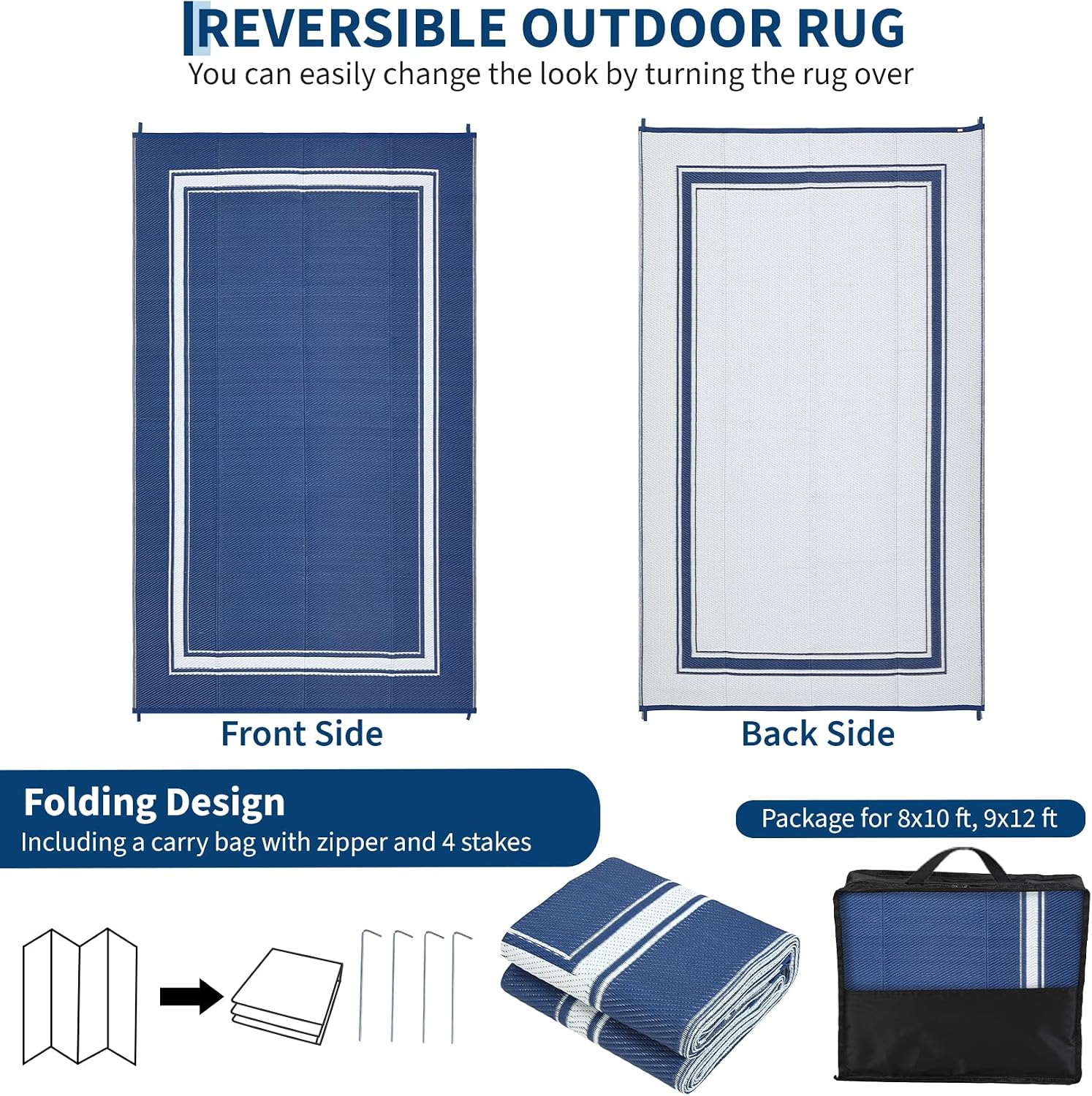 8x10/9X12FT Outdoor Rug Carpet - đánh giá và giá Outdoor Camping Rugs 8X10