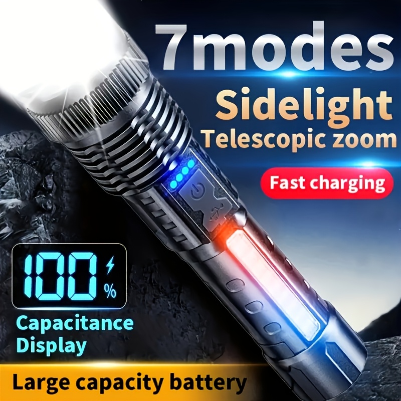 Powerful LED Flashlight Batter - đánh giá và giá Battery Outdoor Camping