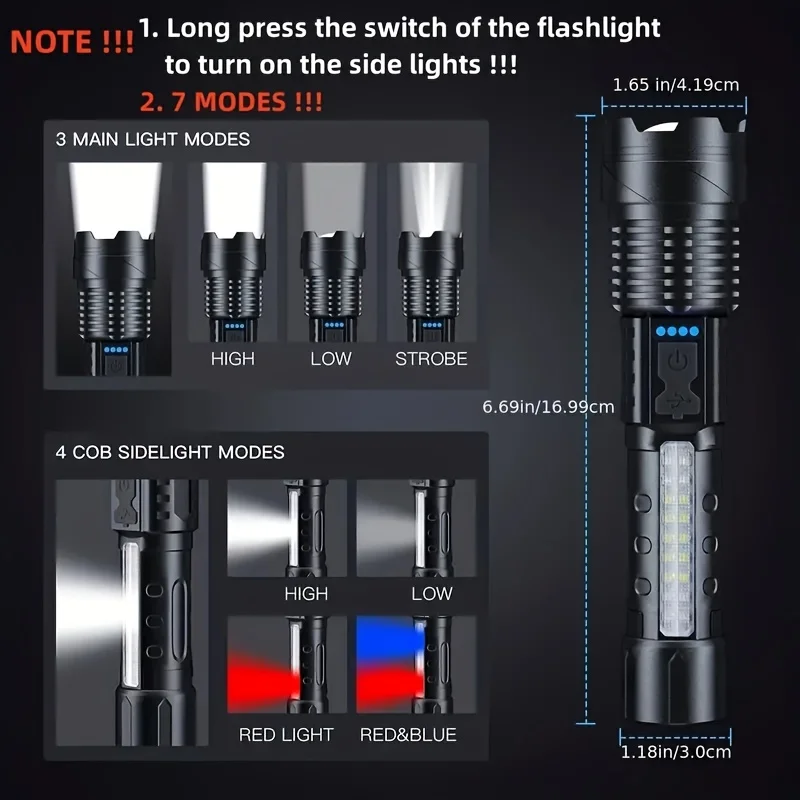 Powerful LED Flashlight Batter - đánh giá và giá Battery Outdoor Camping