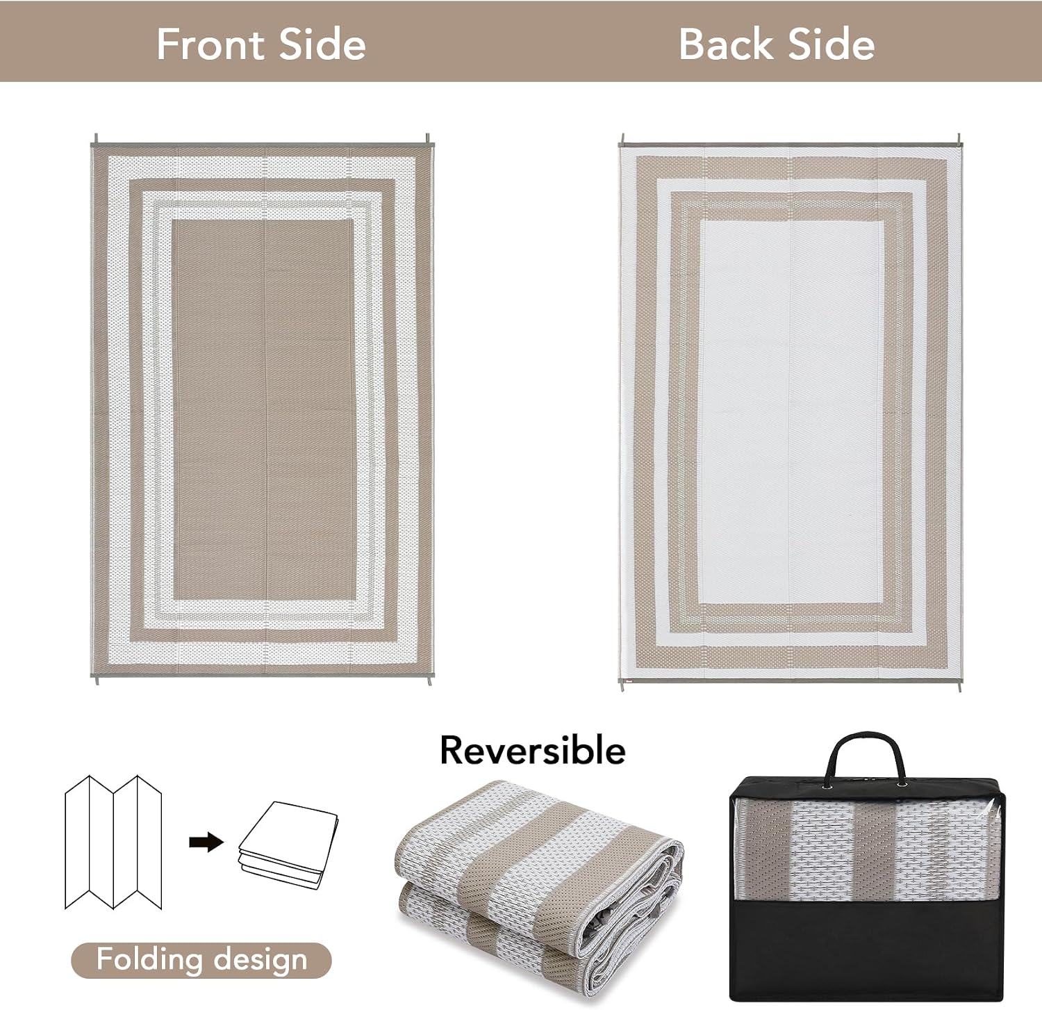 8x10 Outdoor Rug – Waterproof  - đánh giá và giá Outdoor Camping Rugs 8X10